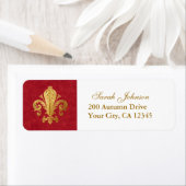 Étiquette Fleur de lis (En situation)