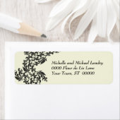 Étiquette Fleur de Lis Damask (En situation)