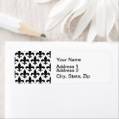 Étiquette Fleur de lis Motif Classic (En situation)