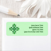 Étiquette Fleur de lis St. Patrick (En situation)