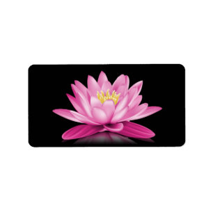 Étiquette Fleur de lotus de roses indien