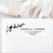 Étiquette Fleur de lune | Mariage botanique moderne (En situation)