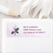 Étiquette Fleur de Magnolia (En situation)