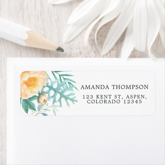 Étiquette Fleur de menthe tropicale (En situation)