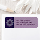 Étiquette Fleur de paix à motif (En situation)