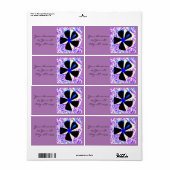 Étiquette Fleur de roue à 5 pétales Thunder_Cove (Feuille entière)