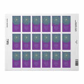 Étiquette Fleur De Vie - Mandala India Style 1 (Feuille entière)