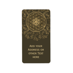 Étiquette Fleur De Vie - Ornements Vintages Mandala 2