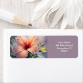 Étiquette Fleur d'Hibiscus délicieuse Imaginaire (En situation)