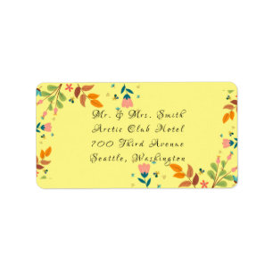 Étiquette Fleur différente
