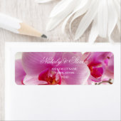 Étiquette Fleur d'orchidée (En situation)