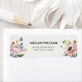 Étiquette Fleur esthétique (En situation)