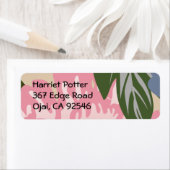 Étiquette Fleur fine Cool mignonne Girl Retro Floral (En situation)