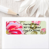 Étiquette Fleur fine Cool mignonne Girl Retro Floral (En situation)