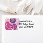 Étiquette Fleur fine Cool mignonne Girl Retro Floral (En situation)