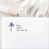 Étiquette Fleur Iris (En situation)