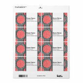 Étiquette Fleur numérique par Kenneth Yoncich (Feuille entière)