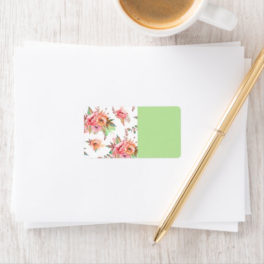Étiquette fleur printanière (En situation)