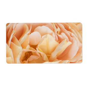 Étiquette Fleur rose jaune
