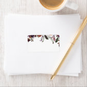 Étiquette Fleur royale sauvage | Adresse d'invité vide (En situation)