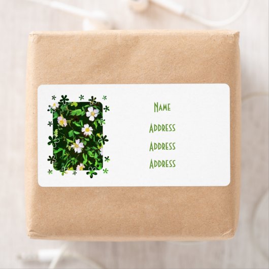 ÉTIQUETTE FLEUR SAUVAGE (En situation)