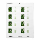 ÉTIQUETTE FLEUR SAUVAGE (Feuille entière)