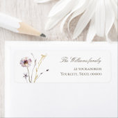 étiquette fleur sauvage (En situation)