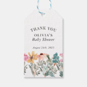 Étiquette Fleur sauvage d'aquarelle ou Favoriser l (Devant)