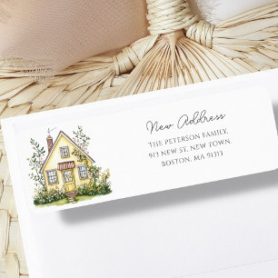 Étiquette Fleur sauvage de la maison jaune   Nouvelle adress