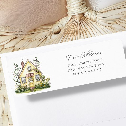 Étiquette Fleur sauvage de la maison jaune | Nouvelle adress