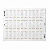 Étiquette Fleur sauvage Garden Spring Wedding Adresse de ret (Feuille entière)