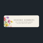 Étiquette Fleur sauvage Rustic Chic Floral Boho Pays Adresse<br><div class="desc">Célébrez votre histoire d'amour avec cet élégant étiquette de adresse mariage floral avec une charmante aquarelle design fleur sauvage et script de calligraphie moderne. Parfait pour un mariage de jardin, une cérémonie en plein air ou une célébration boho rustique, ce design mêle des éléments floral fantaisistes à une élégance intemporelle....</div>