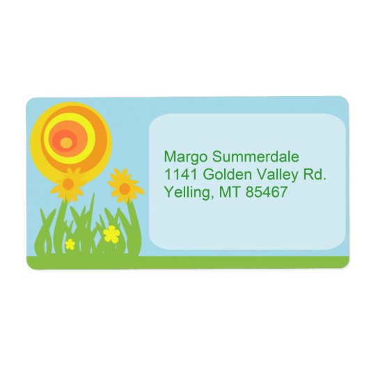 Étiquette Fleur super (Devant)