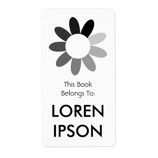 Étiquette Fleur tonique (Devant)