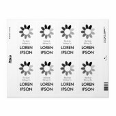 Étiquette Fleur tonique (Feuille entière)