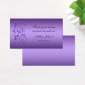 Étiquette Fleur violette et noire Favoriser (Bureau)