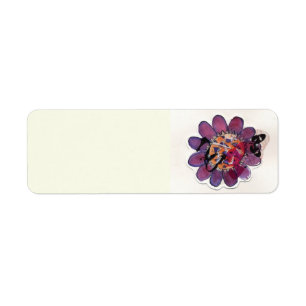 Étiquette Fleuron violet