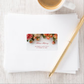 Étiquette Fleurs 3D Couleurs Chaudes | Mariage (En situation)