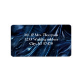 Étiquette Fleurs abstraites blanches et dorées sur Simmery B (Devant)