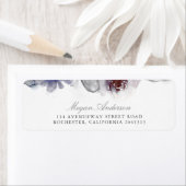 Étiquette Fleurs aquarelles impressionnantes (En situation)