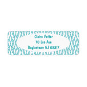 Étiquette Fleurs Art Déco (Devant)