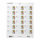 Étiquette Fleurs au printemps mignonnes (Feuille entière)