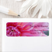 Étiquette Fleurs Dahlia (En situation)