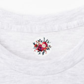 Étiquette - fleurs d'aquarelle vive (Apposé)