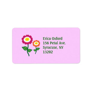 Étiquette Fleurs d'art funky