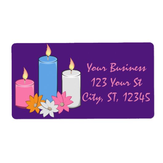 Étiquette Fleurs de bougie Lit Thunder_Cove (Devant)