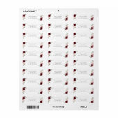 Étiquette Fleurs de Bourgogne, Fleurs Roses, Lancement de Ma (Feuille entière)