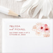 Étiquette Fleurs de cerisier rose blanc |  Mariage (En situation)