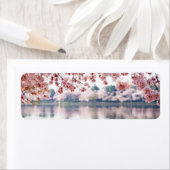 Étiquette Fleurs de cerisiers (En situation)