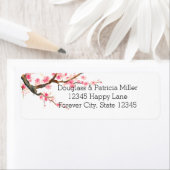 Étiquette Fleurs de fleurs de cerisier (En situation)